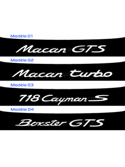 Bande pare soleil Porsche...