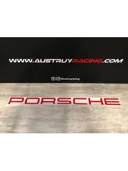 Lettrage Porsche rouge...