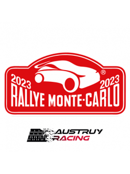 Plaque autocollant Rallye...