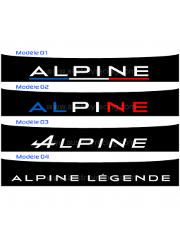 Bande pare soleil Alpine...