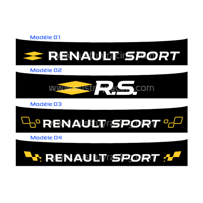 Bandeau autocollant pare soleil auto renault f1 - Équipement auto