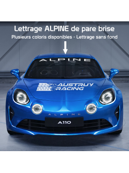 Lettrage bandeau ALPINE de...