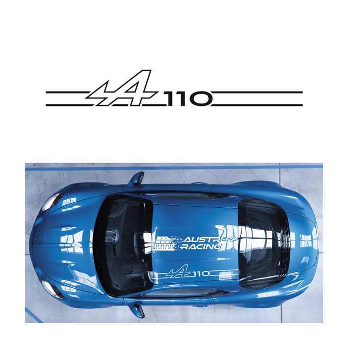 Pare-pierre autocollant Alpine A110 (Nouvelle) Aile Arrière XL - STICK AUTO